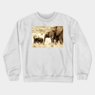 Elephant Family Crewneck Sweatshirt